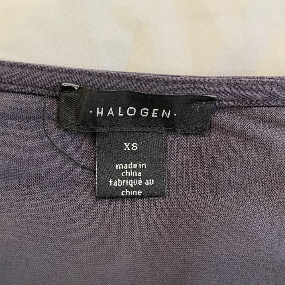 Halogen Size XS Black/Dark Grayish Basic Top - image 7